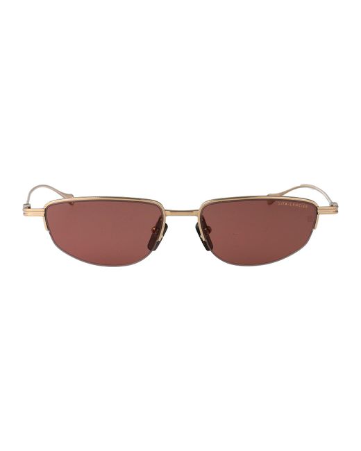 Dita Eyewear Brown Squared Sunglasses Dls131 A 01