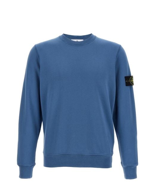 Stone Island Blue Sweaters