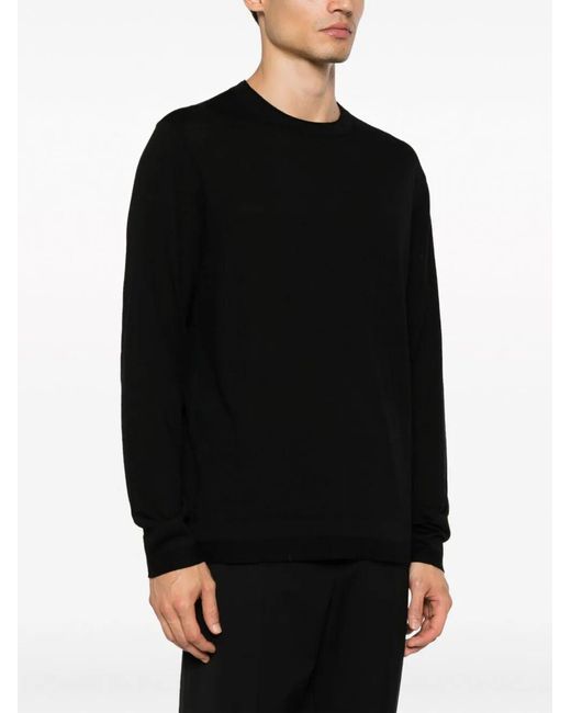 Ballantyne Black R Neck Pullover