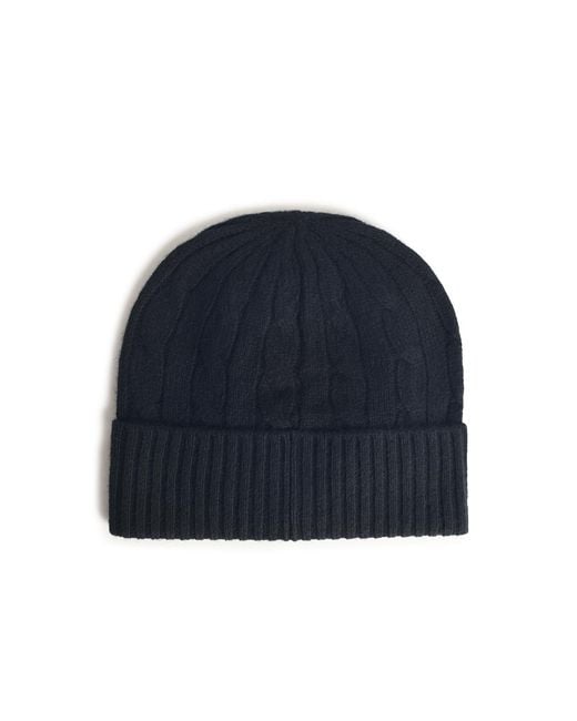 Polo Ralph Lauren Blue Wool Blend Beanie