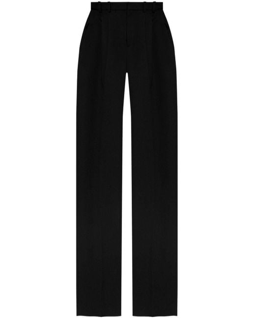 Saint Laurent Wollen Broek in het Black