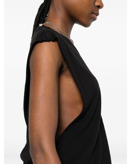 R13 Black Twisted Back Sleeveless T