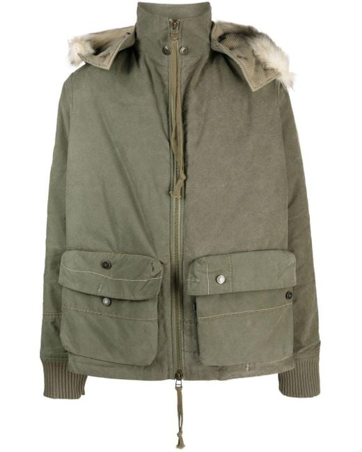 Greg Lauren Green Greg Lauren Army Down Jacket for men