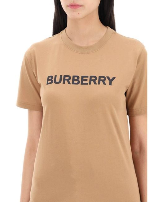 Burberry Margot Logo T -shirt in het Natural