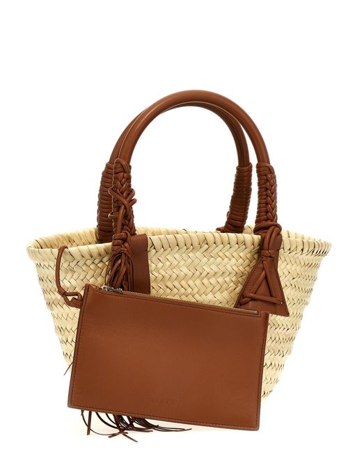 Alanui 'icoon Palmblad Klein' Handtas in het Metallic