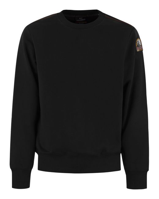 K2 Cotton Crew Teck Sweatshirt Parajumpers de hombre de color Black