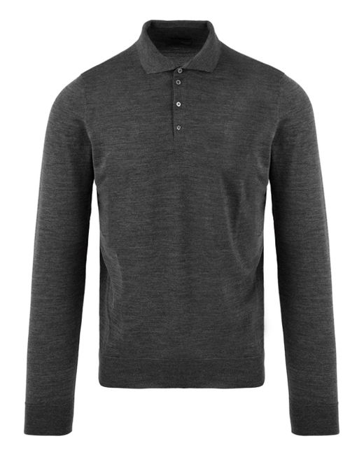 Drumohr T Shirts En Polos Grijs in het Black voor heren