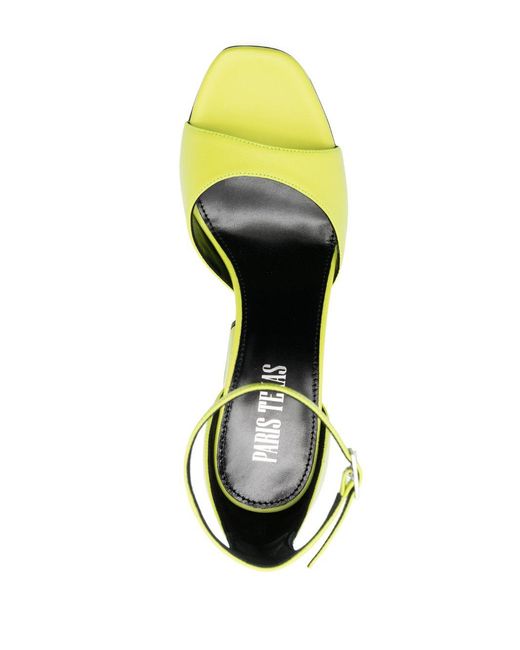 Paris Texas Metallic Fiona Leather Heel Sandals