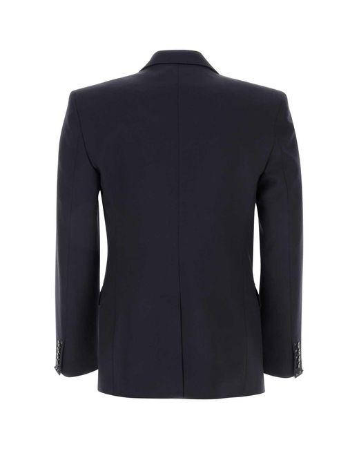 Valentino Garavani Blue Midnight Wool Blazer for men