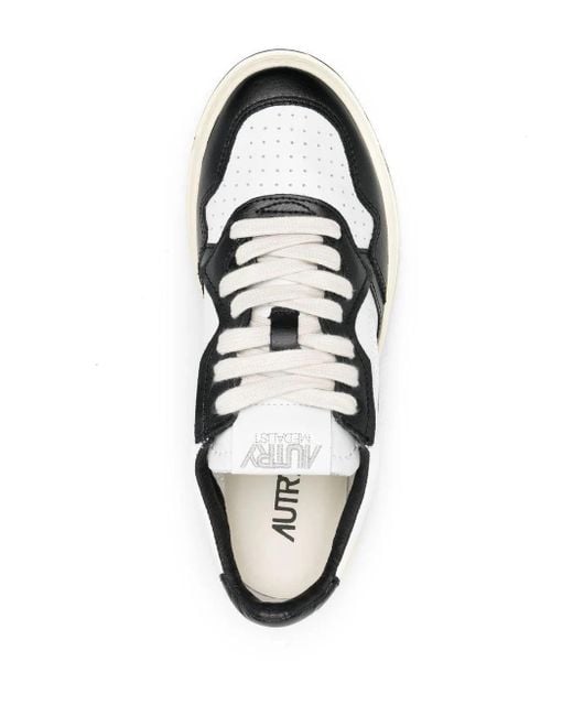 Autry White Action Zwei -Ton -Turnschuhe