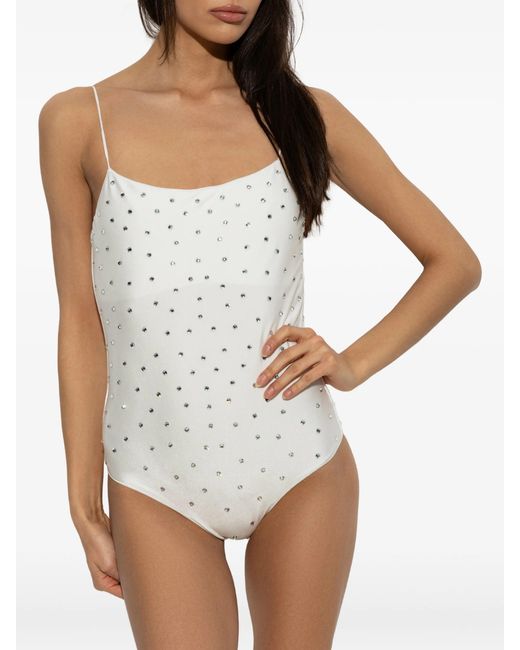 Oseree Blue Bridal Gem Maillot