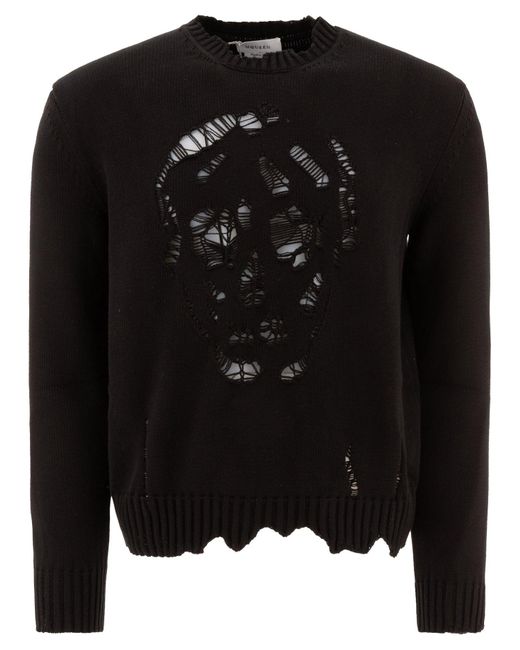 Alexander McQueen Black "Skull" Sweater for men