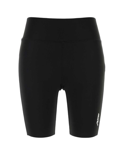 Autry Black Biker Shorts