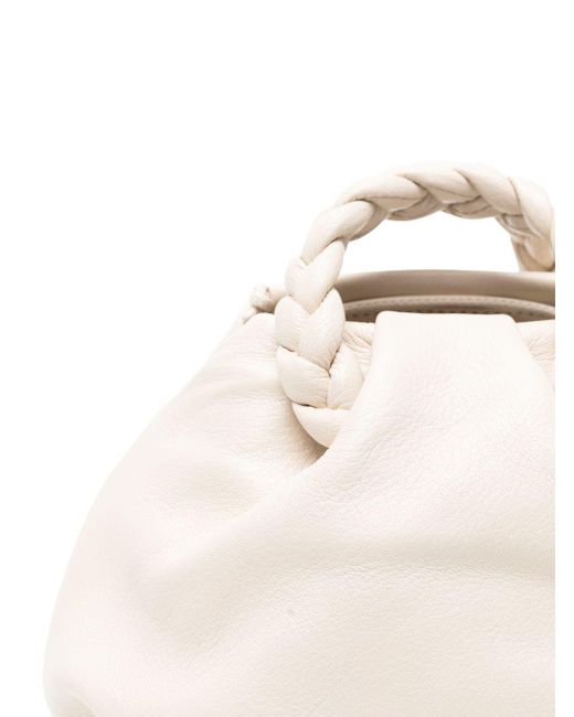 Hereu White Hieru Bombon kleine Lederhandtasche