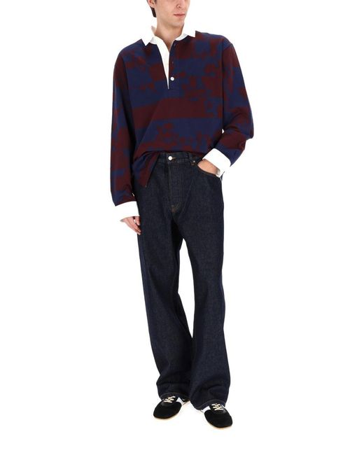 Dries Van Noten Blue Jeans Pine for men