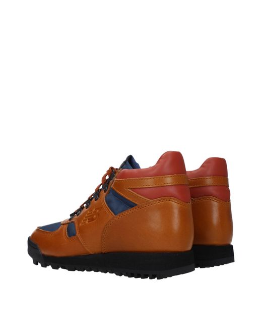 New Balance Brown Stivaletti Uomo Pelle Marrone for men