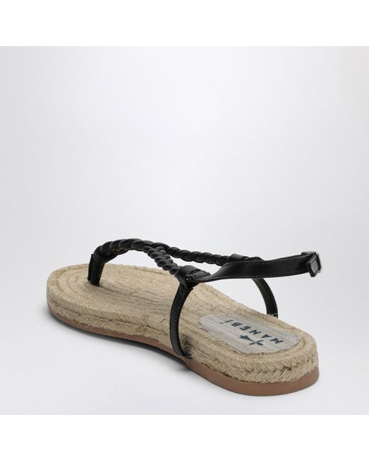 Manebí Brown Braided Leather Canyon Sandal