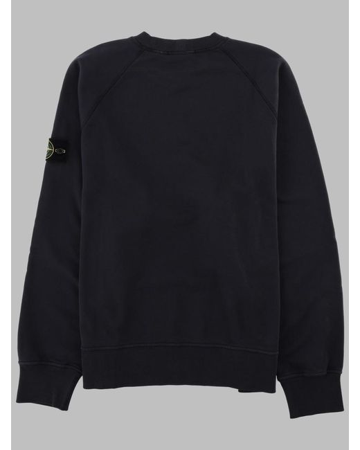 Stone Island Black Classic Cotton Sweatshirt