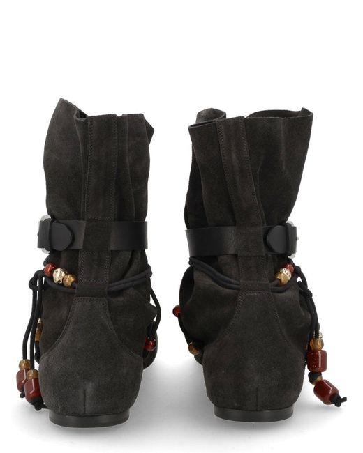 Isabel Marant Black Solid Letiz Boots