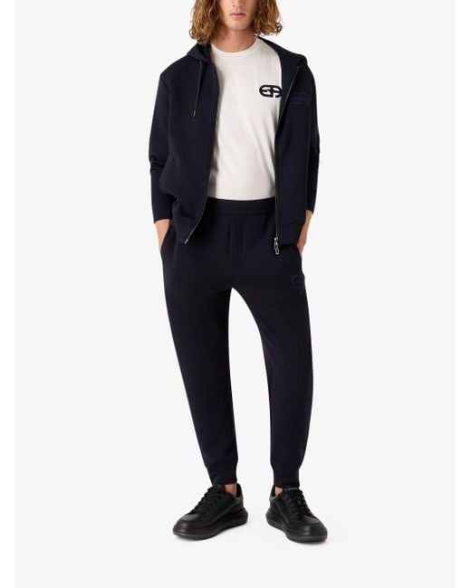 Emporio Armani T-Shirt Mit Logo-Stickerei in White für Herren