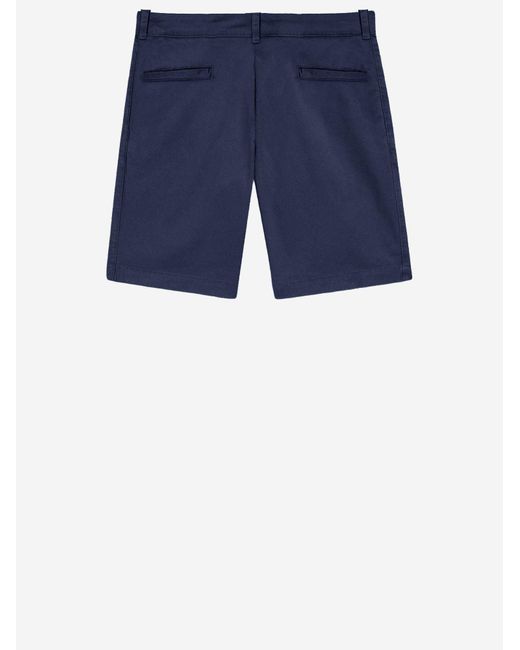 Boss Blue Stretch Cotton Shorts for men