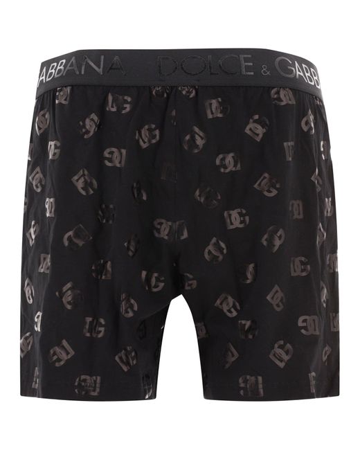 DG Logo Boxer Shorts Dolce & Gabbana de hombre de color Black