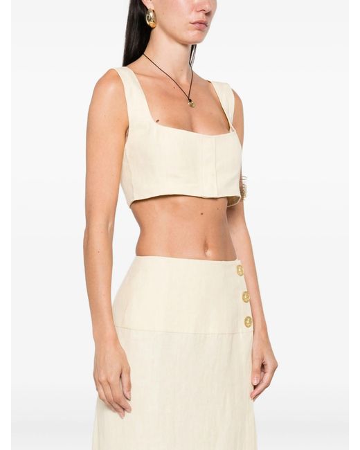 LeKasha Natural Linen Bralette