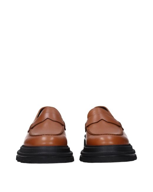 Hogan Brown Mocassini Donna Pelle Marrone