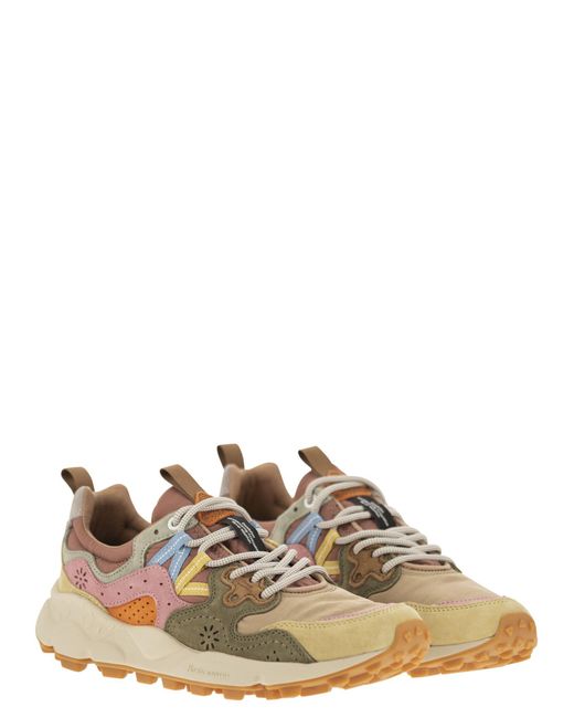 Flower Mountain Brown Yamano 3 Sneakers