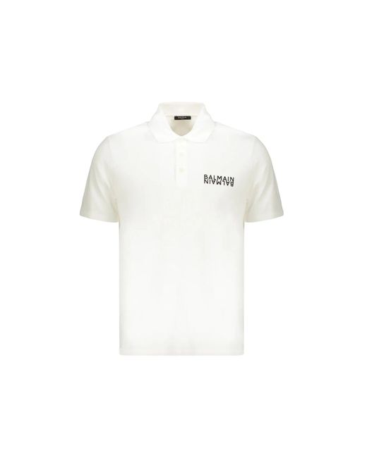 Polo De Algodón Balmain de hombre de color White