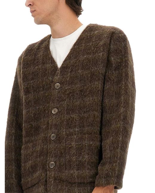Our Legacy Brown Wool Blend Cardigan for men