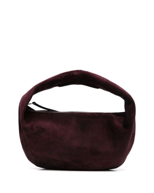 Olivia Medium in pelle Hobo Borsa di Khaite in Brown