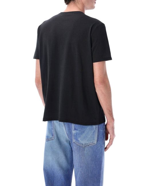 Our Legacy Blue New Box T-Shirt With Fallen Angel Print for men