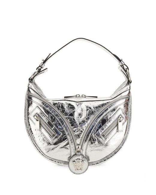 Versace White Mini Hobo Handbag