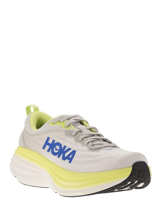 Hoka One One Blue Bondi Ultra Shortened Sports Shoe for men