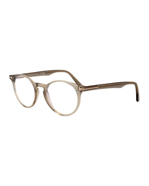 Tom Ford Brown Round Optical Ft5557 B 045