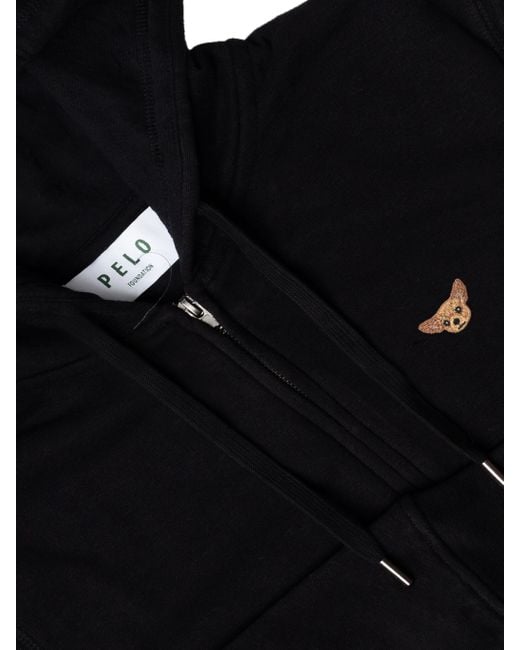 PELO FOUNDATION Black Hoodie for men