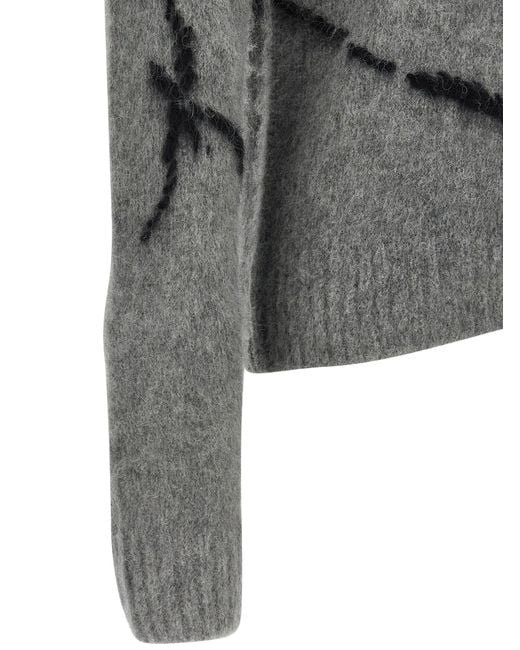 Dries Van Noten 'Mouche' Sweater in Gray für Herren