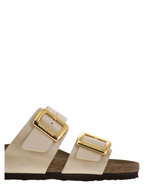 Birkenstock Natural Sydney Cb Sandal With Two Straps And Buckles