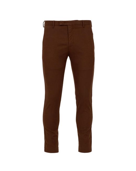 PT Torino Brown Trousers for men