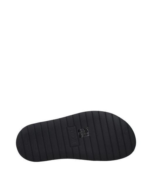 Dior Black Ciabatte E Zoccoli Uomo Pelle Nero for men