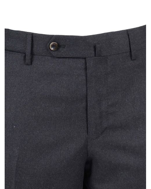 PT01 Blue Slim, Flat Front, Diagonal Pockets, Unfinished