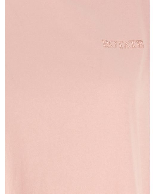 ROTATE BIRGER CHRISTENSEN Pink T-Shirts And Polos