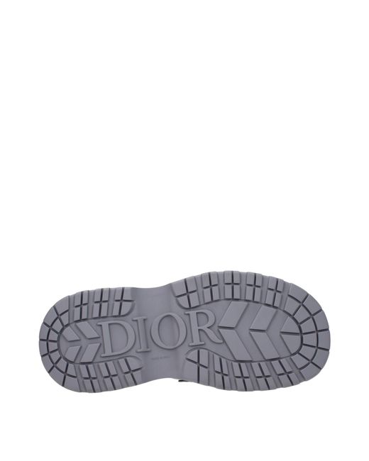 Dior Gray Buffalo Loafers Leather