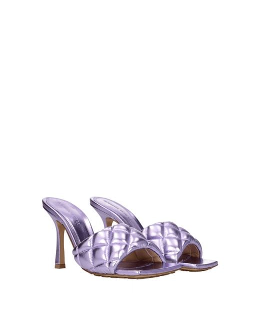 Bottega Veneta Purple Sandals Leather