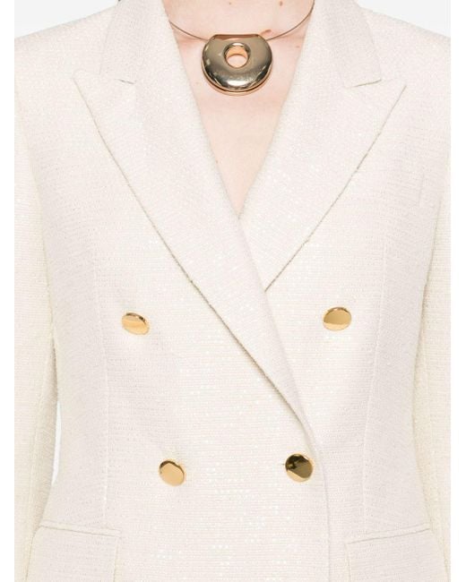 Tagliatore Natural Cotton Blend Double-Breasted Jacket