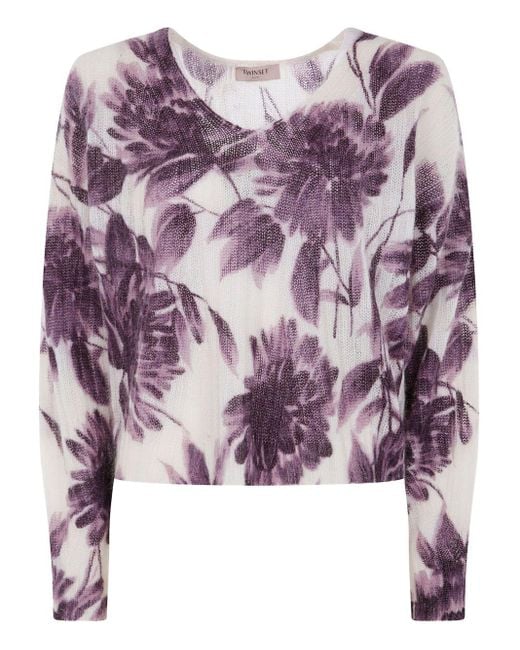 Twinset Purple Sweaters
