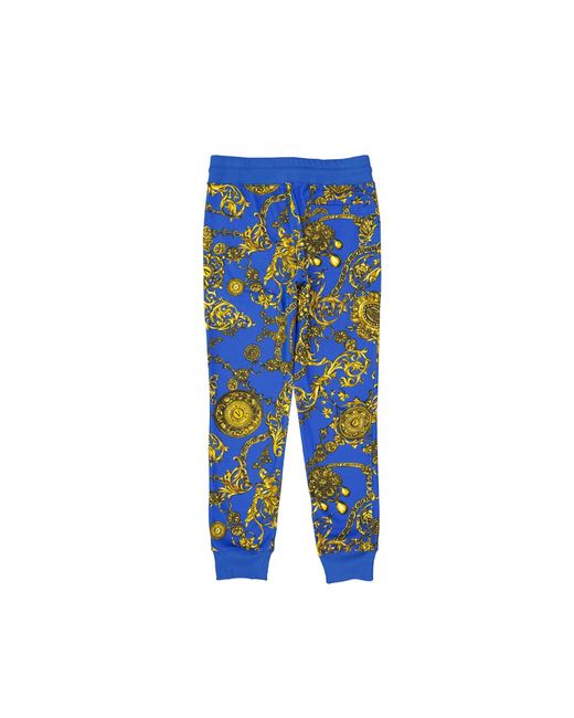 Versace Blue Baroque Pattern Pants for men