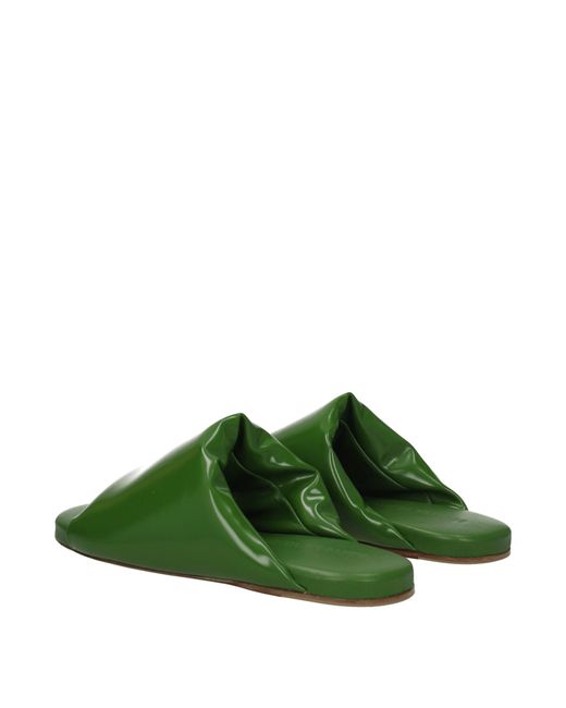 Bottega Veneta Green Sandals And Clogs/Chili Pepper Leather