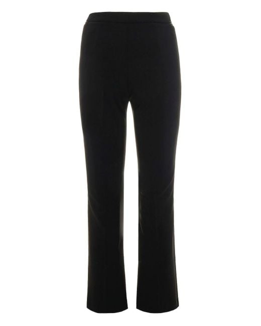 Elisabetta Franchi Black Tailored Trousers With Flared Leg